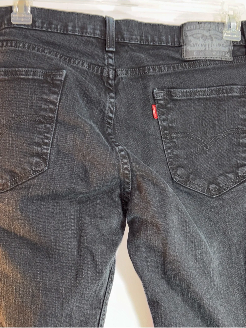 Levi's Black Denim Jeans with Leather Patch Mens. J-14